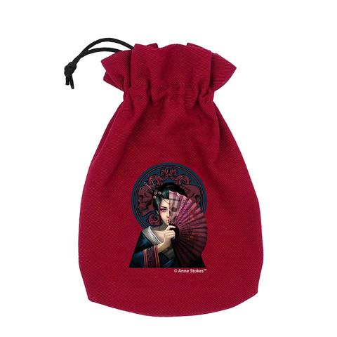 Anne Stokes Dice Pouch: Geisha Skull