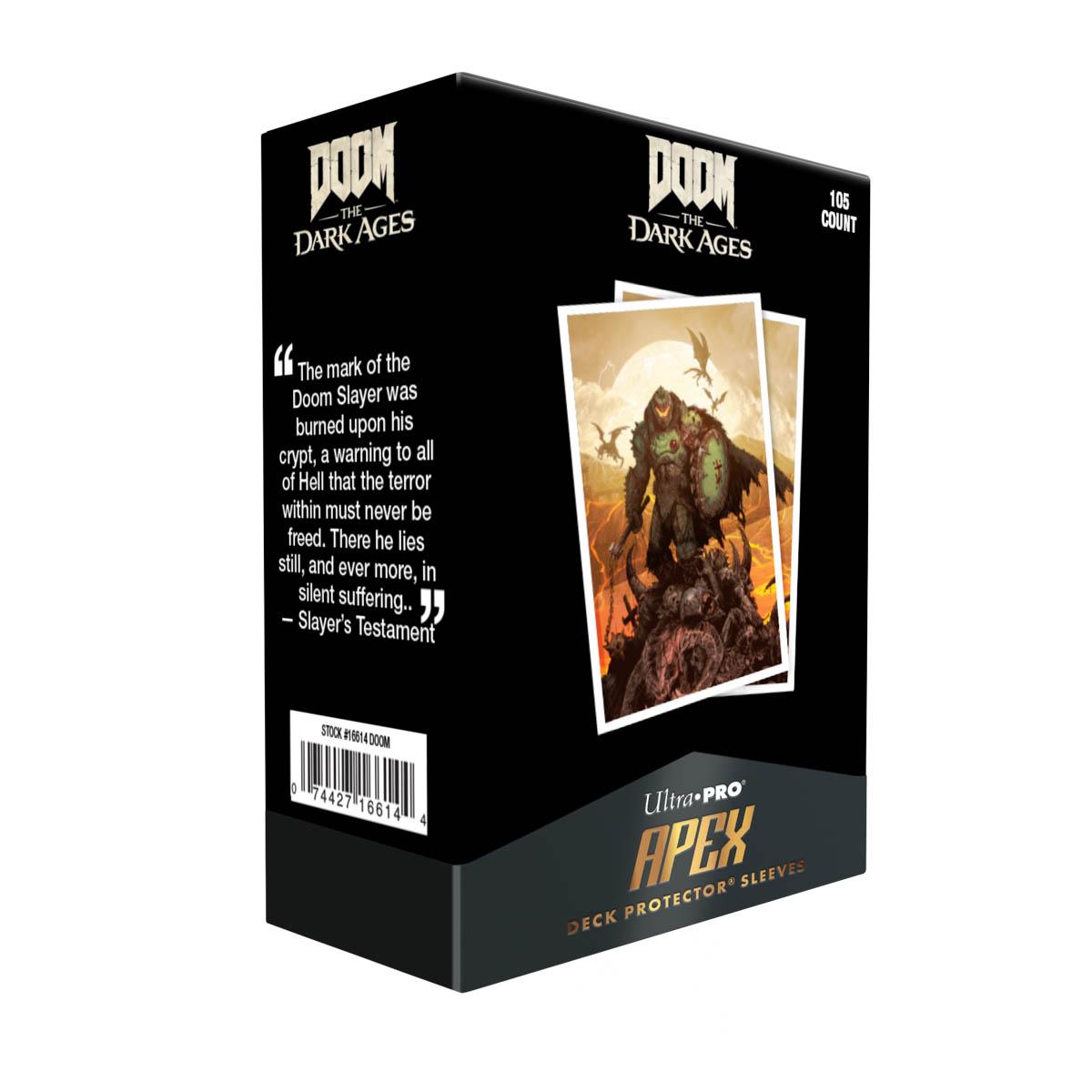 Ultra Pro - DOOM 105ct Apex Deck Protector Sleeves 2 for Bethesda - Doom