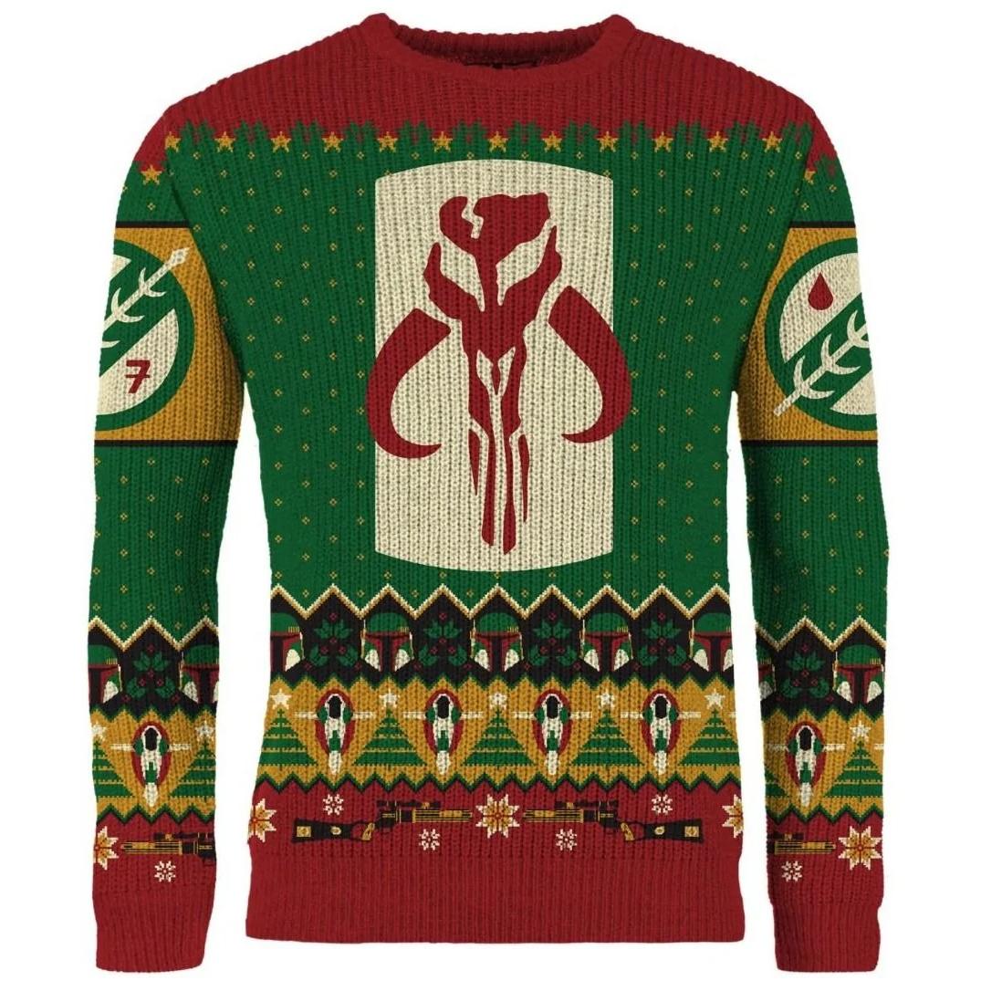 Star Wars Boba Fett Christmas Jumper - Größe: XL