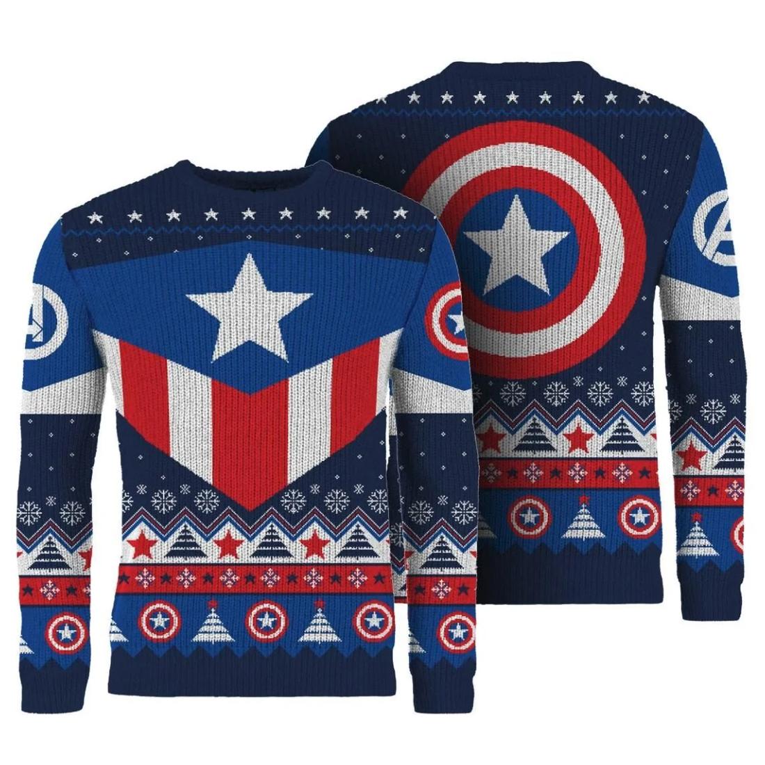 Captain America Christmas Jumper