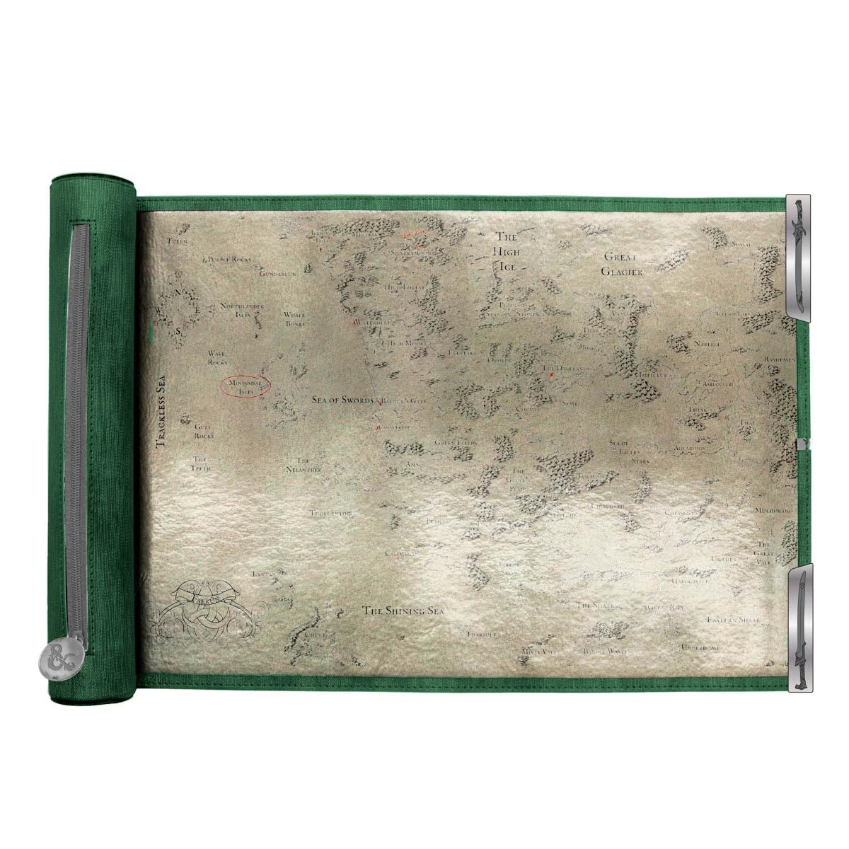 Ultra Pro - Artifacts Across Eternities: Drizzt & the Forgotten Realms Premium Dice Scroll Map for Dungeons & Dragons