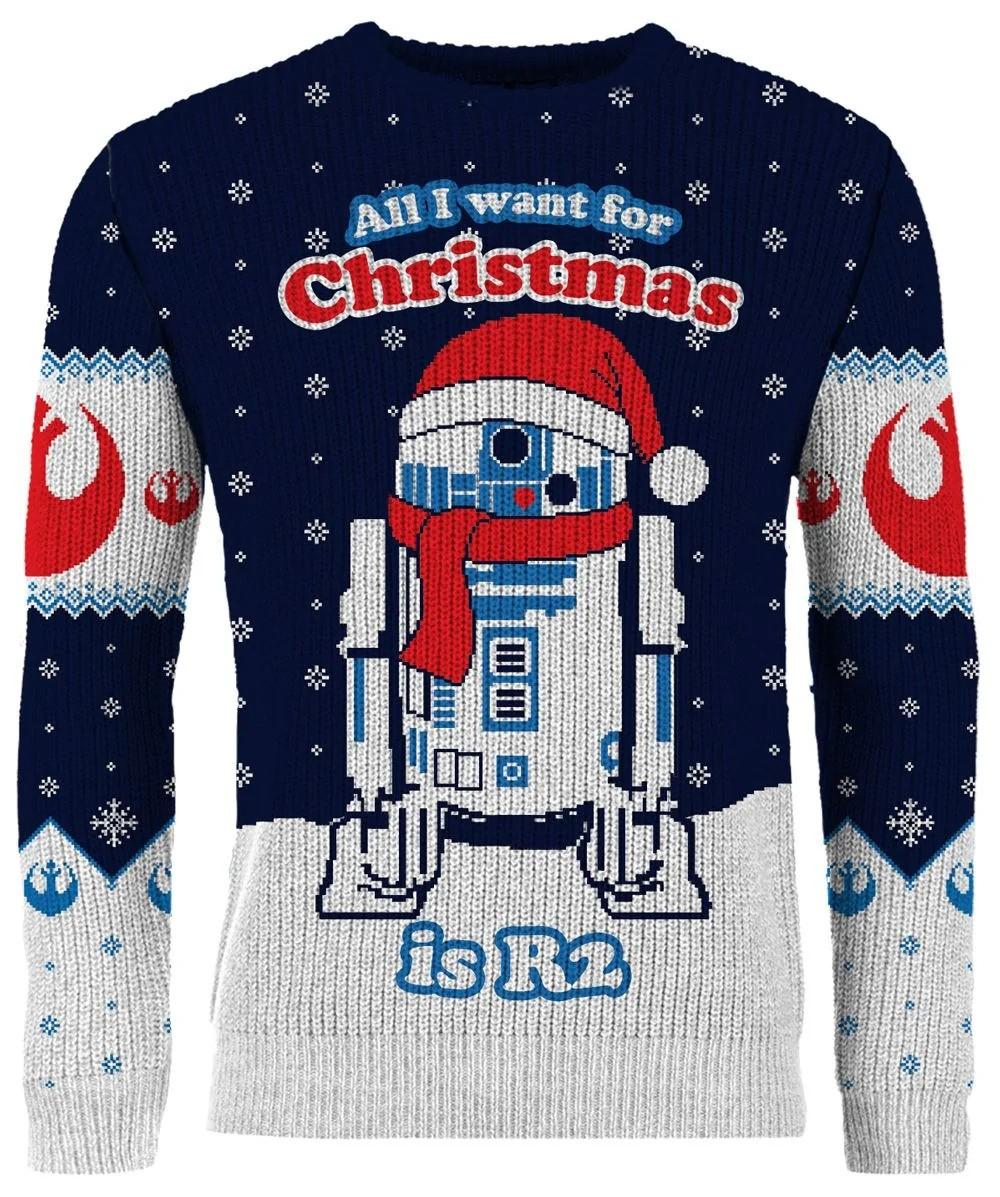 Star Wars R2-D2 Christmas Jumper - Größe: L