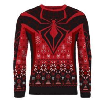 Spider-Man Miles Morales Christmas Jumper - Größe: L