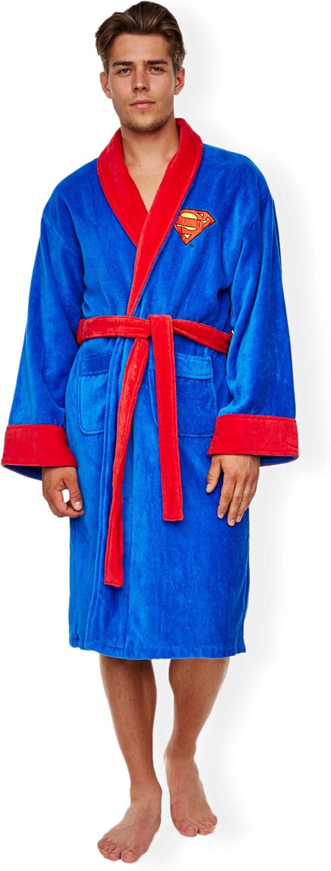 Superman Adult Fleece Hoodless Robe