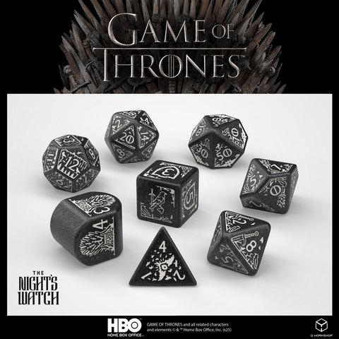 Game of Thrones. Night's Watch Dice Set.