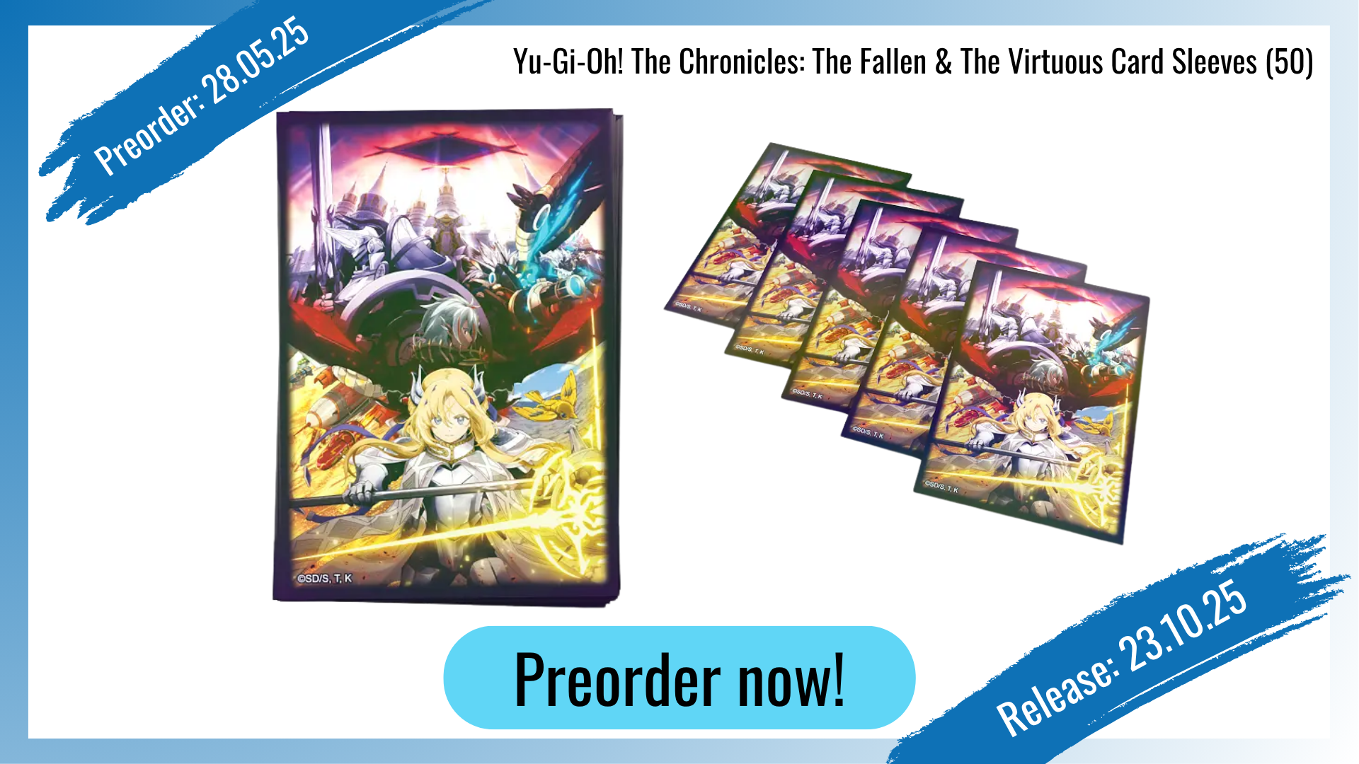 Yu-Gi-Oh!-The Chronicles-The-Fallen-The-Virtuous-Card-Sleeves-FUNtainment-B2B-Muenchen