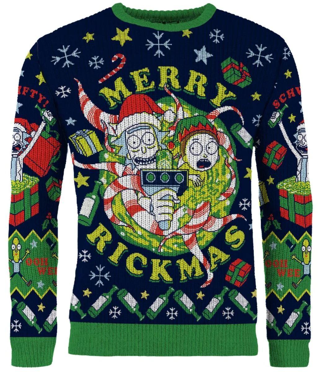 Rick and Morty Merry Rickmas Christmas Jumper - Größe: L