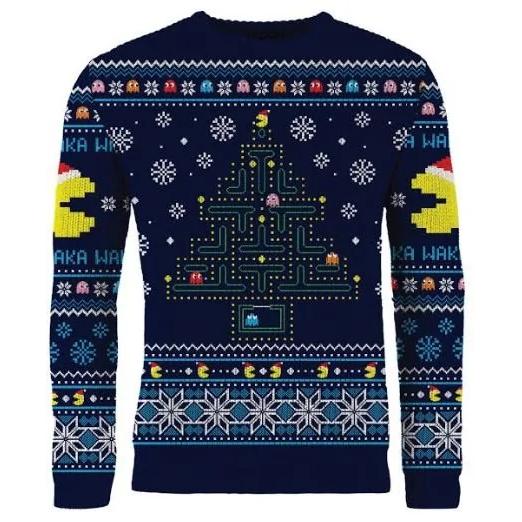 Pac-Man Christmas Jumper - Größe: L